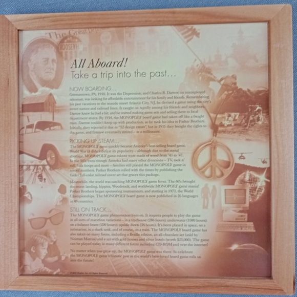 Vintage Deluxe Monopoly Game in Wooden Box - Picture 5 of 7